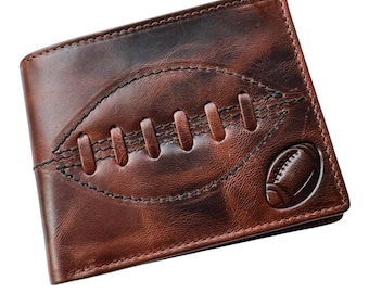 Buffalo Leather Rugby Wallet: RFID Protection, 7 Card Slots