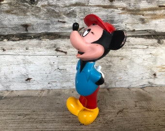 Vintage DISNEY Mickey Mouse squeezable rubber collectible figurine toy