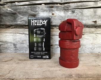 Zak Designs Hellboy Right Hand of Doom Ceramic Money Bank movie cartoon TV memorabilia collectible Lootcrate Exclusive