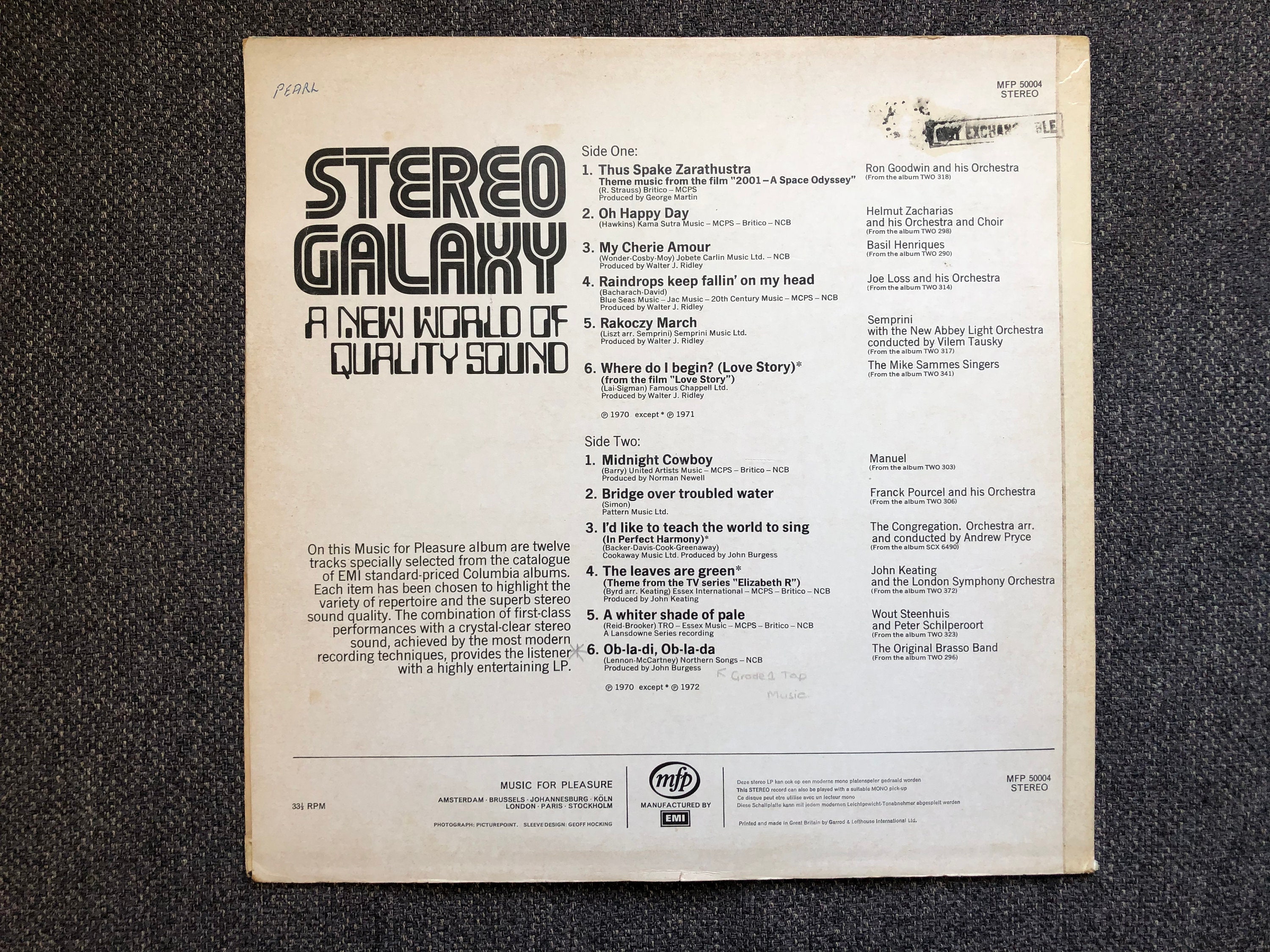 アルバム　専用 Various – Stereo Galaxy A New World of Quality Sound LP Stereo