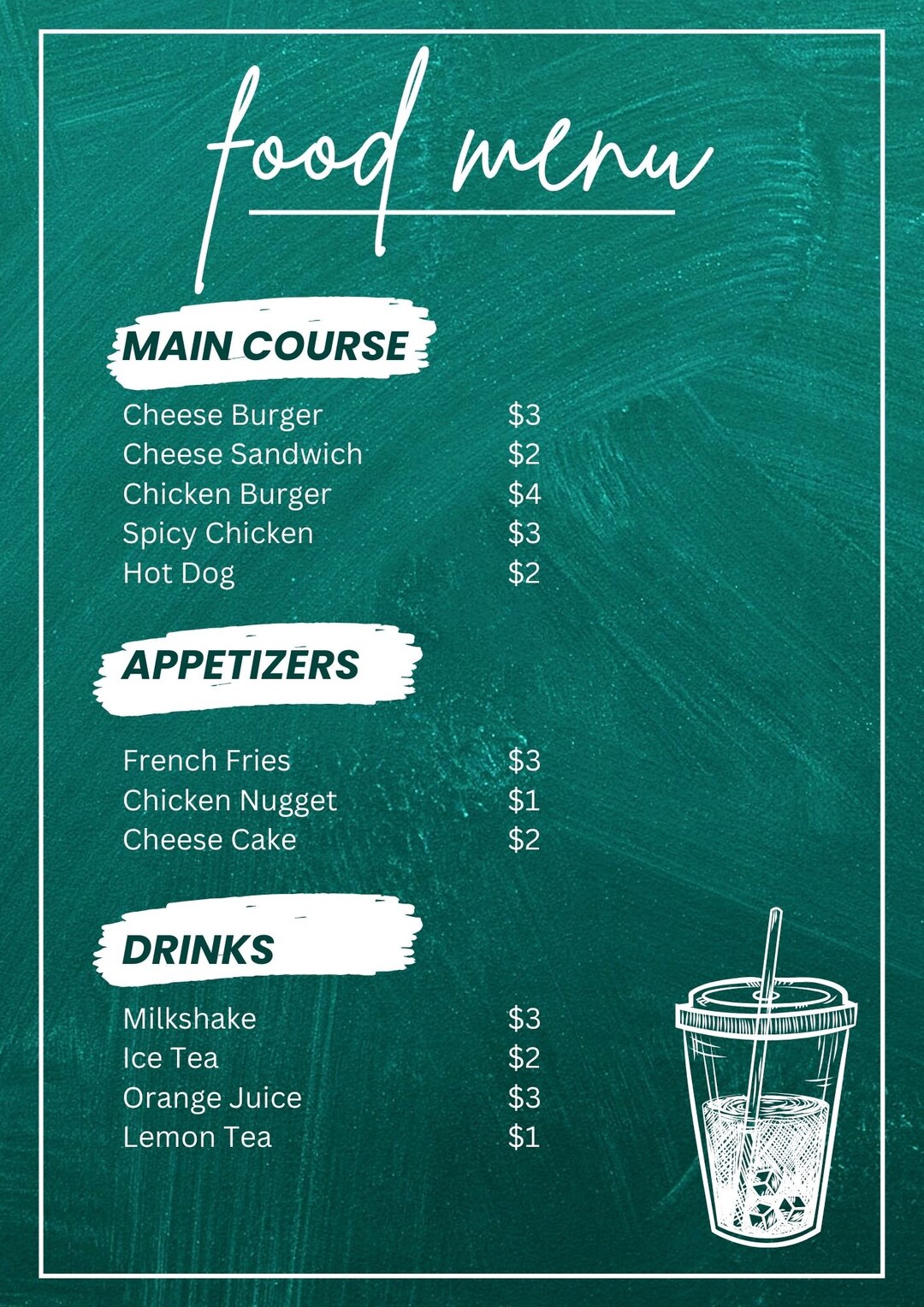 menu-cafe-menu-restaurant-menu-menu-template-menu-design-etsy