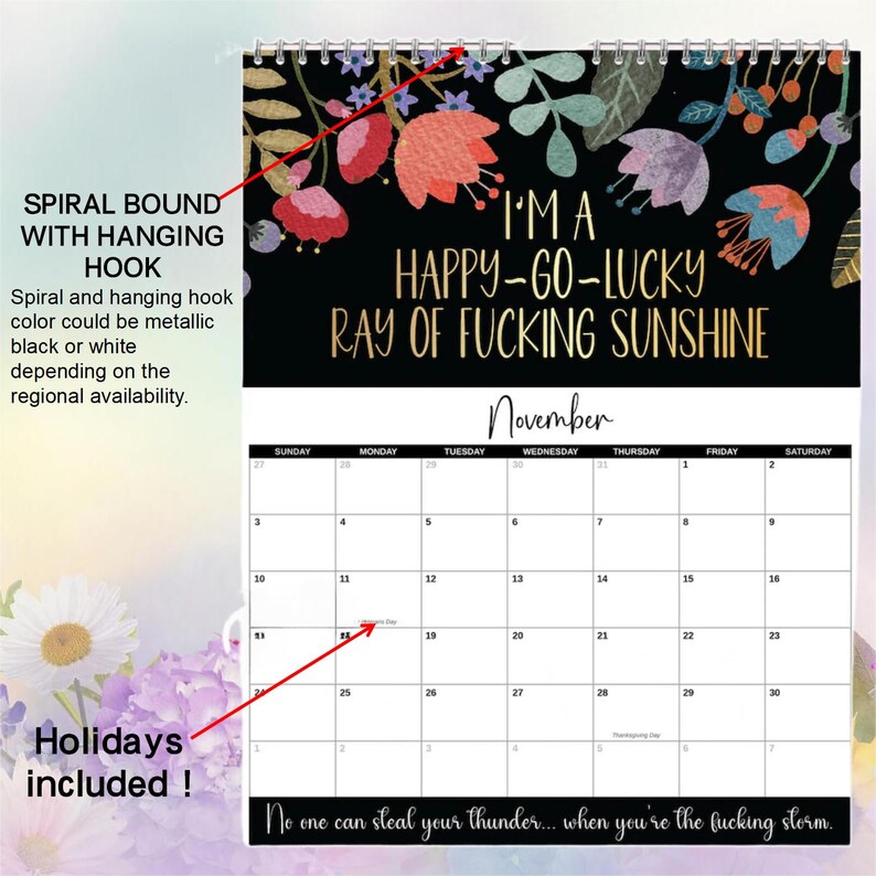 2024 Calendar for Tired Women Calendar 2024 Wall Calendar for Etsy
