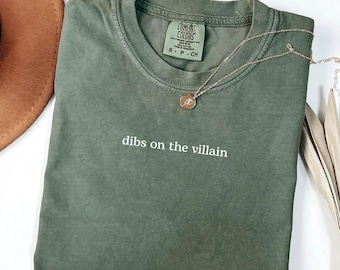 Dark Romance Shirt For Fantasy Readers, Villain Era Tee With Enemies To Lovers Aesthetic, Book Club Tshirt