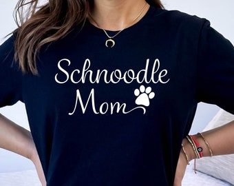 Schnoodle Mom Tshirt, Cute Schnoodle Mom Dog Shirt, Best Schnoodle Mom Tee, Schnoodle Mom Dog Gift Tee, Schnoodle Dog Gift Tee