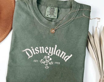 Disneyland Embroidered Shirt, Family Vacation Shirt, Happiest Place On Earth Tshirt, Magical Parks Embroidered Shirt