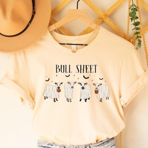 Bull Sheet Shirt, Ghost Cows Shirt, Funny Cow Shirt, Spooky Season Shirt