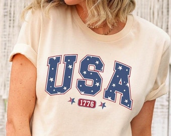 1776 America Comfort Colors Shirt, 1776 Shirt, American 1776 Shirt, Independence Day Tee, Patriotic Tee, USA Gift Tee, 4th of July Tee