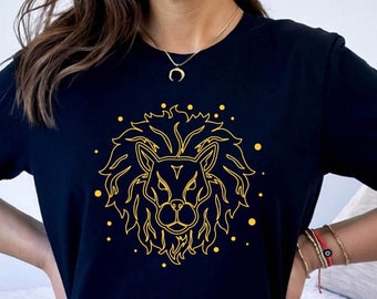Leo Astrology Shirt for Women, Cute Leo Gift for Birthday Tee, Zodiac Gift for Daughter from Mom Tee, Leo Shirt for August Birthday Gift
