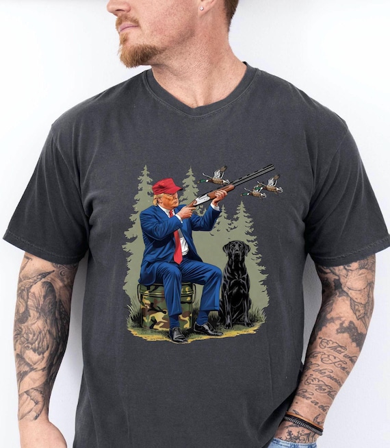 Hunting Trump Shirt, Trump 2026 Shirt, Trump Funny Hunting Shirt, Hunting Men Christmas Gift, Fishing Lover Gift Shirt