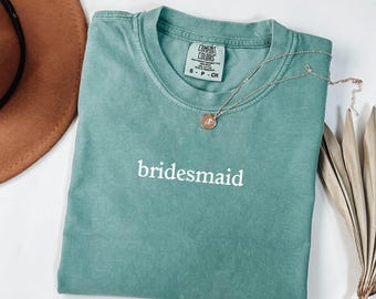 Comfort Colors® Bridesmaid Shirt- Bridesmaid Squad Shirt- Bachelorette Party Shirt- Bridal Shower Shirt- Shirt for Bridesmaids