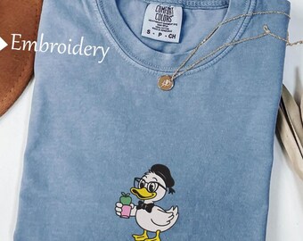 Embroidered Cute Teacher Shirt Comfort Colors® Silly Goose Shirt Teacher Shirt Back to School Shirt Elementary School Teacher Funny Gift