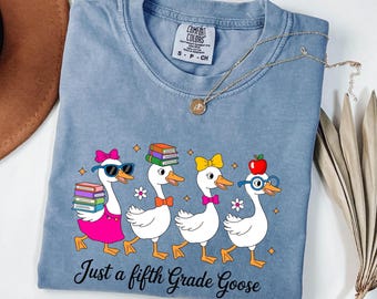 Comfort Colors® Fifth Grade Teacher Shirt, 5th Grade Teacher Shirt, 5th Grade T-Shirt, Fifth Grade TShirt, Elementary School, Teaching Tee