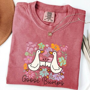 Comfort Colors® Funny Goose Shirt, Goose Bumps Shirt, Silly Goose Shirt, Funny Goose Shirt, Goose Lover Tee, Goose Graphic Tee, Meme Tshirt