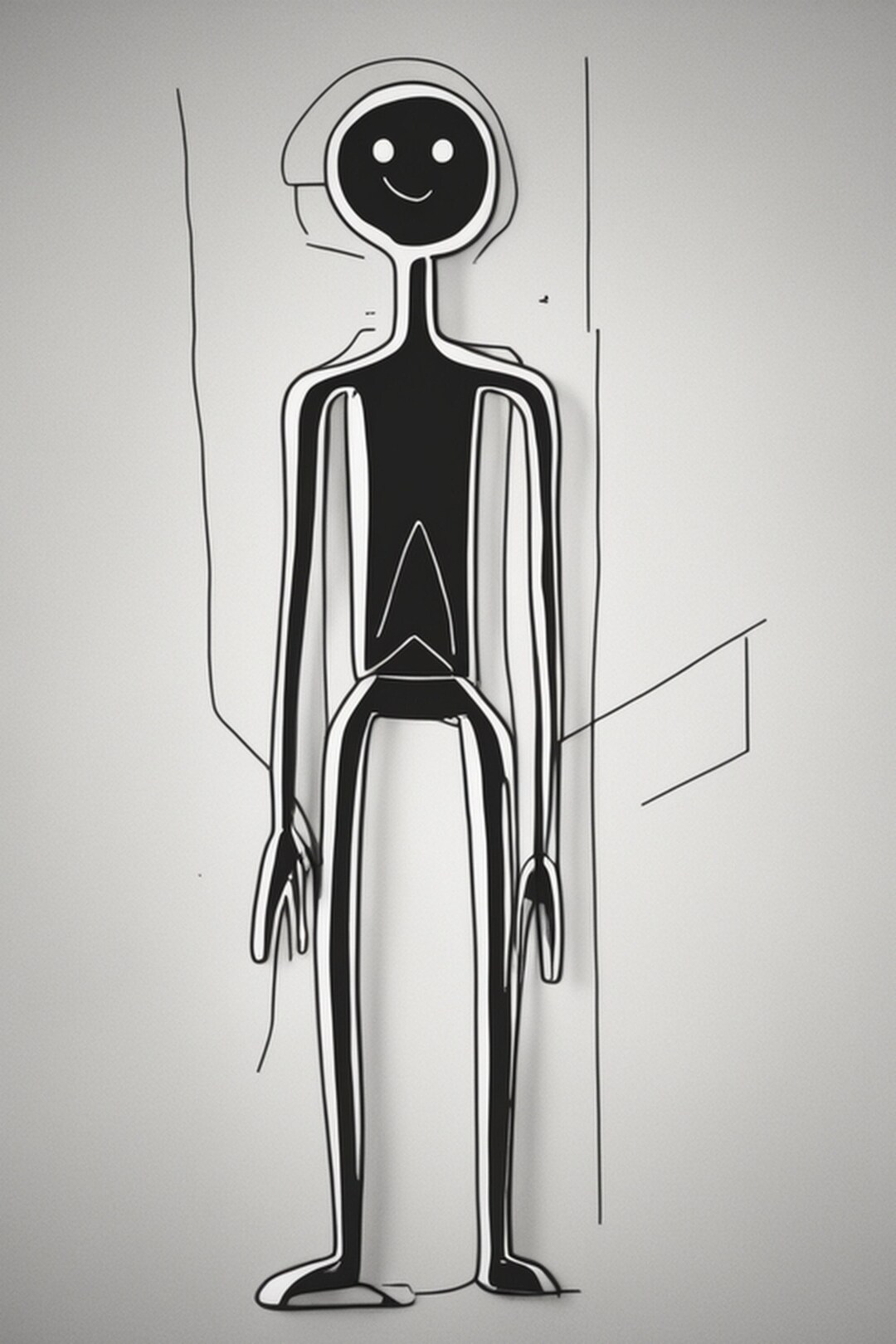 Abstract Stickman 2 Art Prints Wall Decor Printable Wall - Etsy