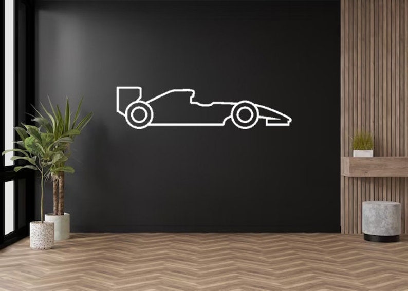 F1 Car Formula 1 Formula 1 Car Car Decor Metal Wall Art F1 Car Wall Decor Gift for Him Wall