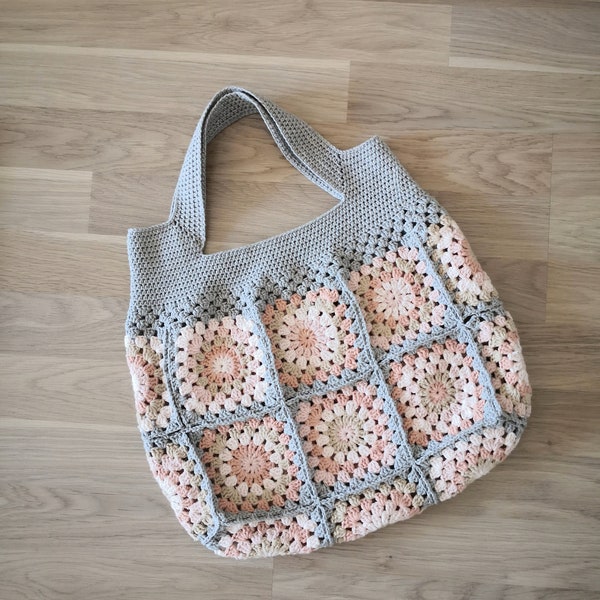 Granny Square Tasche, Häkeltasche, gehäkelte Tasche, Tasche, Schultertasche, Handtasche, Shoppertasche