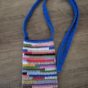 Colorful bag, crochet bag, boho style, handmade bag, crocheted bag, shoulder bag, crossbody bag, phone bag, gift idea, gift for her, handmade