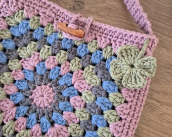 Feito à mão, bolsa de ombro, mini bolsa, bolsa feita à mão, bolsa de crochê, bolsa de crochê, bolsa transversal, verão, presente para ela, estilo boho, ideia de presente