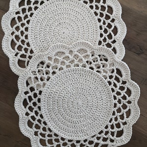 Placemats, coasters, table mats, macrame
