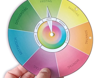 Weekday group for children - learn the days of the week in a playful way | Weekday clock | Days of the week | Weekly bike