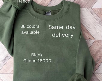 Blank Sweatshirt Gildan 18000 Crewneck Wholesale Blank Unisex Sweatshirt for Women Pullover Sweatshirt Plain Sweatshirt Gildan Plain Sweater