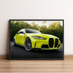 BMW M3 G80 / BMW Poster / Wall Art / gifts for him / living room wall art / living room pictures / gaming decoration / BMW M / BMW accessories
