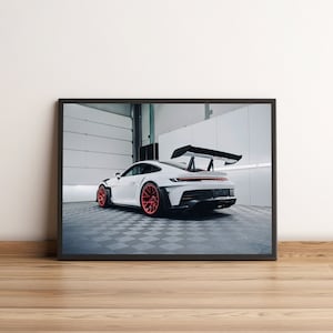 Porsche 911 GT3 RS / Porsche Poster / Wall Art / gifts for him / living room wall art / living room pictures / gaming decoration / Porsche 911