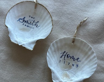 Customizable Scalloped Shell Ornament