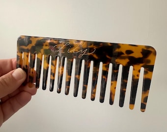 Engraved Personalized Tortise Comb