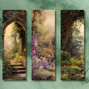 Secret Garden Printable Bookmark Set // Digital Bookmark Bundle ...
