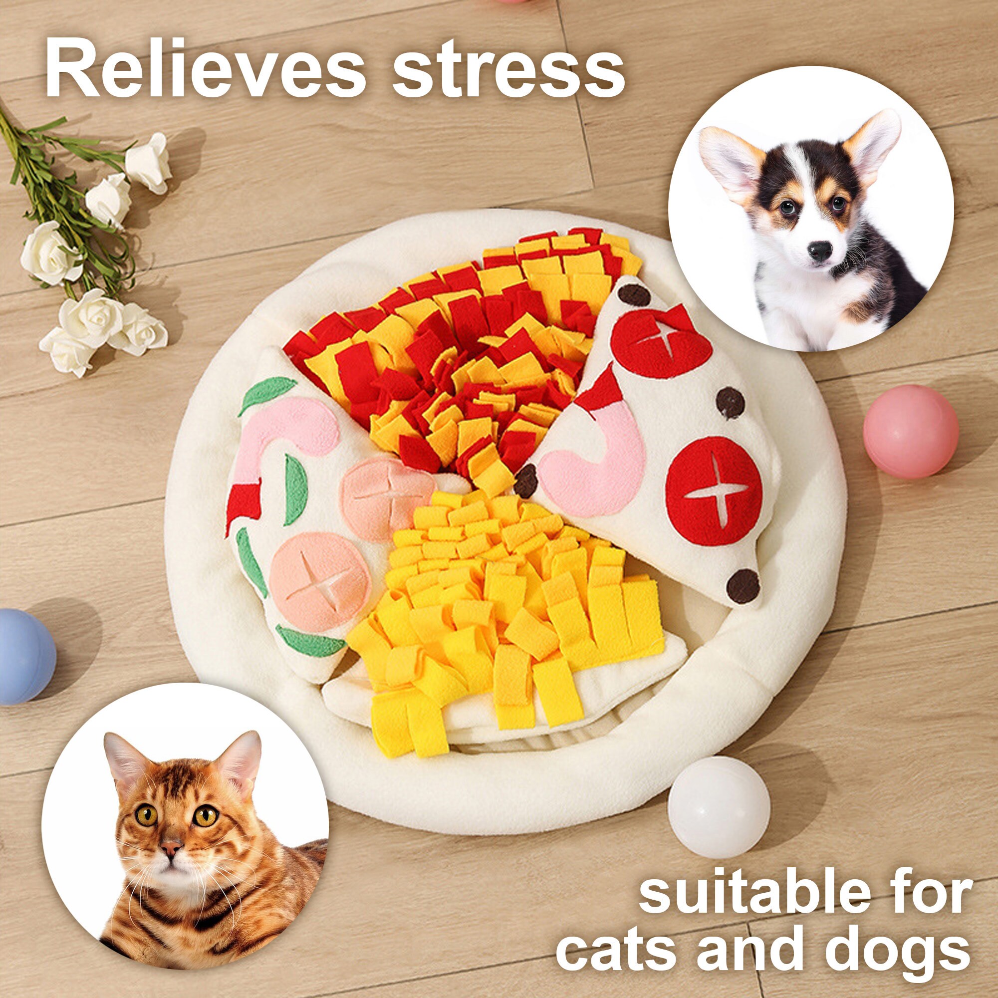 Dogs Sniff Toys Sniff Pads Pet Training Stress Relief Blankets Slow Food  Puzzle Games Pad Dog Toys - China Dog Bowl and Sniffing Mat price