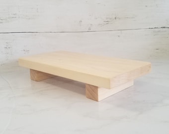 Maple Wood Riser for Plants, Candles and Home Decor