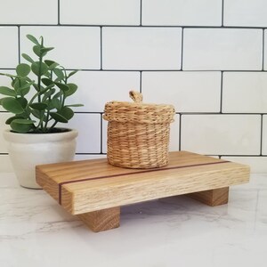 Oak Wood Riser, Display Stand for Kitchen, Bath and Home Wood Decor - Etsy