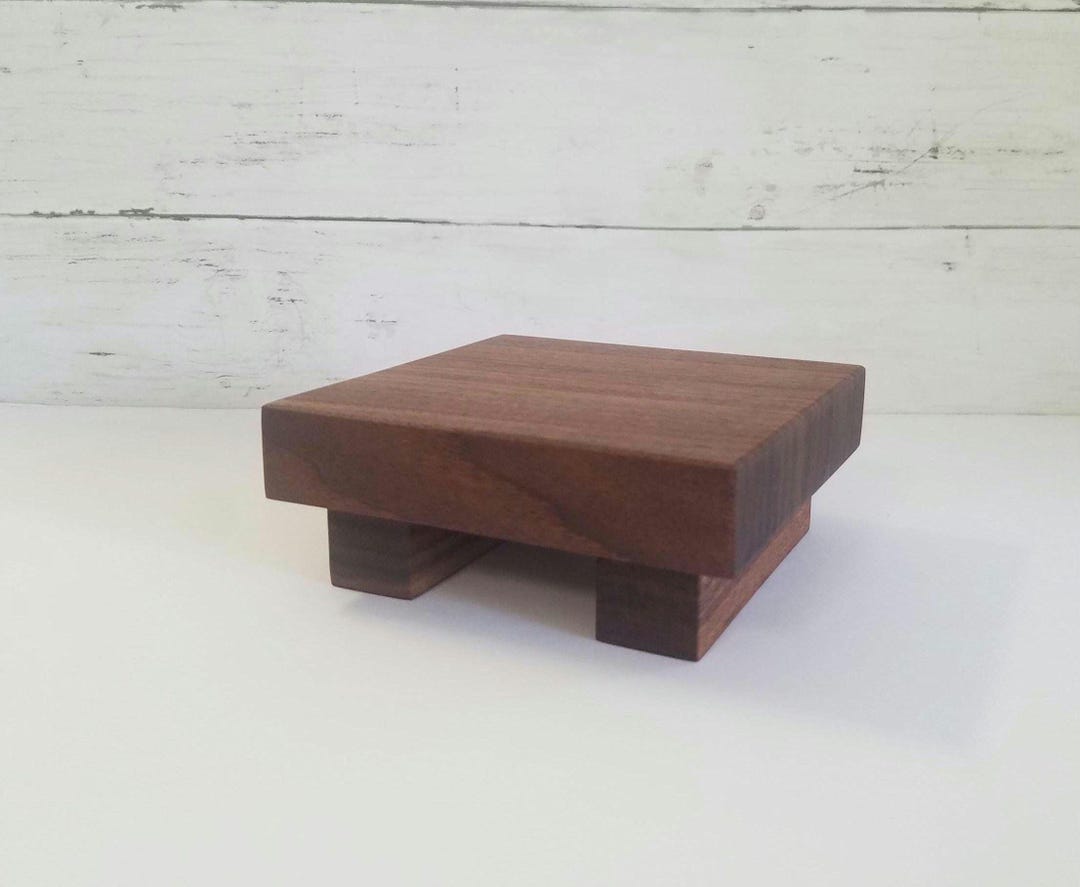 Walnut Wood Square Riser for Small Plants, Candles and Collectibles - Etsy