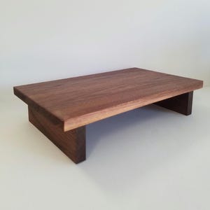 Walnut Wood Riser-Tall Custom Riser, Dining Table Riser, Wood Display Stand for Kitchen and Home