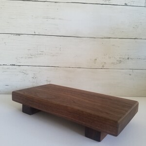 Walnut Wood Riser-perfect for Elevating Plants, Candles or Decorative ...