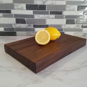 Thick Walnut Wood Cutting Board-Ideal for Food Prep and Bar Decor