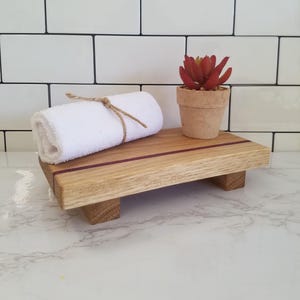 Oak Wood Riser, Display Stand for Kitchen, Bath and Home Wood Decor - Etsy