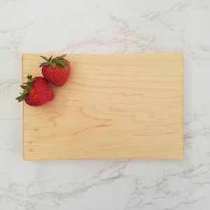 Solid One-piece Maple Cutting Board for Food Prep and Serving