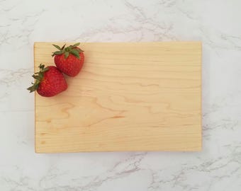Massieve esdoorn snijplank uit één stuk voor het bereiden en serveren van eten