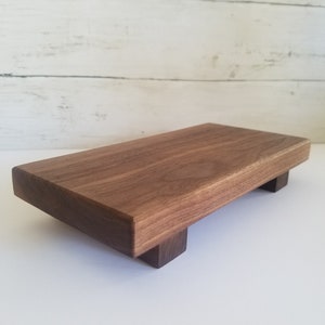 Walnut Wood Riser-Perfect for Elevating Plants, Candles or Decorative Items