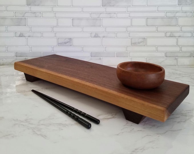 Walnut Sushi Serving Board for Home Chefs