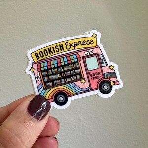 Bookish Express Book Store waterproof sticker for kindle cases, laptops, and water bottles, bookish gifts