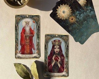 Lumos Visio Tarot Deck, Oracle-kaarten met doos om te lezen, kunstmatige intelligentie Tarot, Moederdagcadeau, uniek waarzeggerijhulpmiddelen cadeau