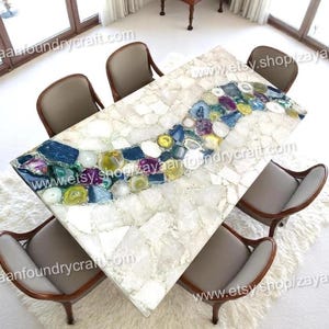 Agate Tabletop: Customizable Dining or Coffee Table