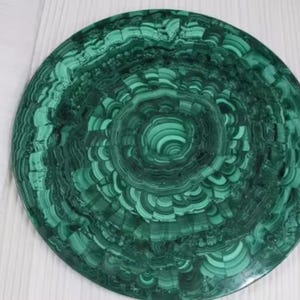 Malachite Round Tabletop | Dining Tabletop | Coffee Tabletop | Counter Tabletop (Customizable)