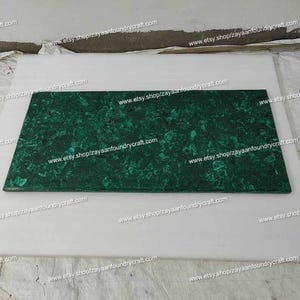 Natural Green Malachite Stone Coffee Tabletop For Home Decor Handmade Furniture