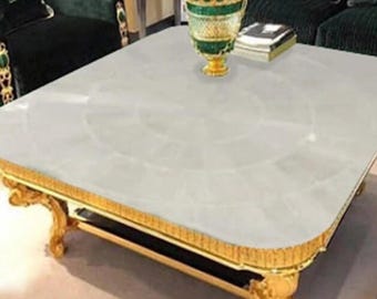 Selenite Table Top, Selenite Center Table Top