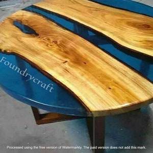 Round Epoxy Resin Table / Epoxy Resin Table, Custom Order Resin Table, Epoxy Resin Coffee Table
