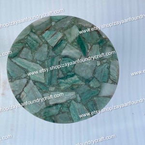 Handmade Aventurine Gemstone Tabletop: Custom Stone Coffee Table